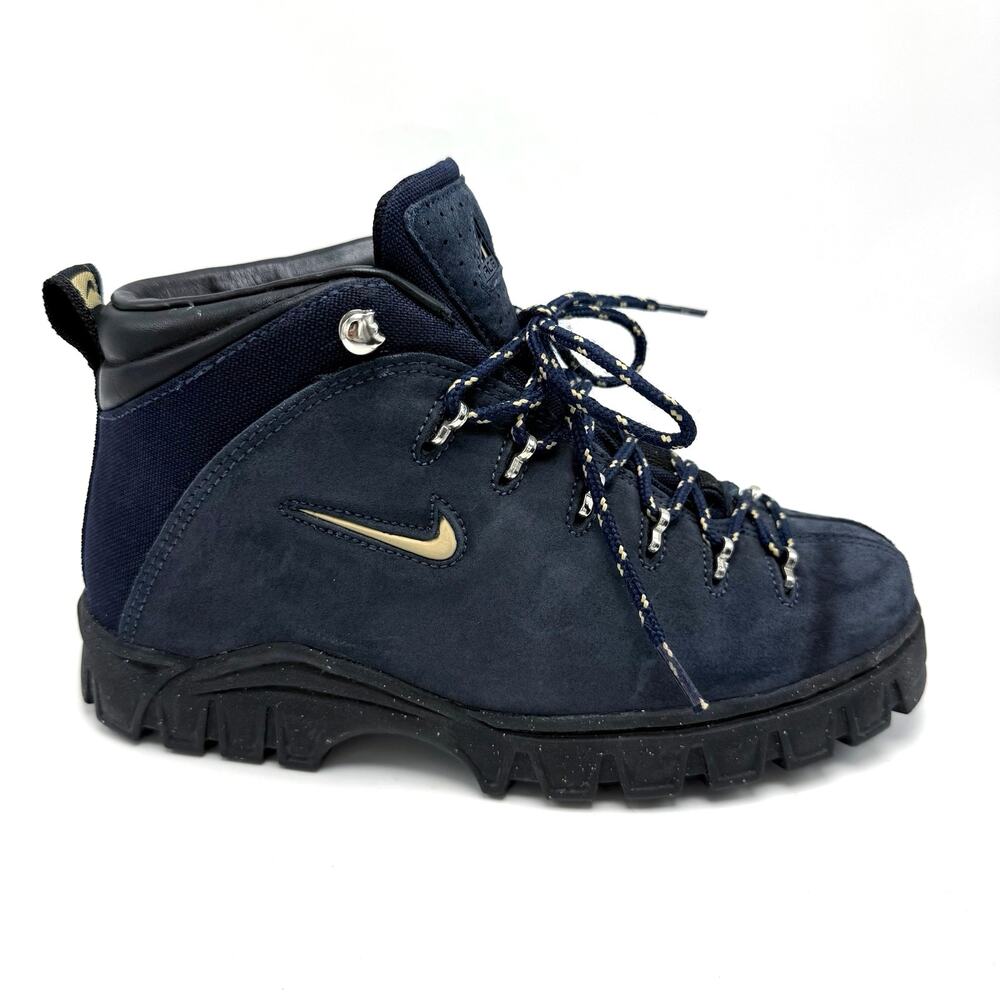 Vintage 90s Nike ACG Gimli Regrind Mid Hiking Boots Women’s Size 8 Blue Suede